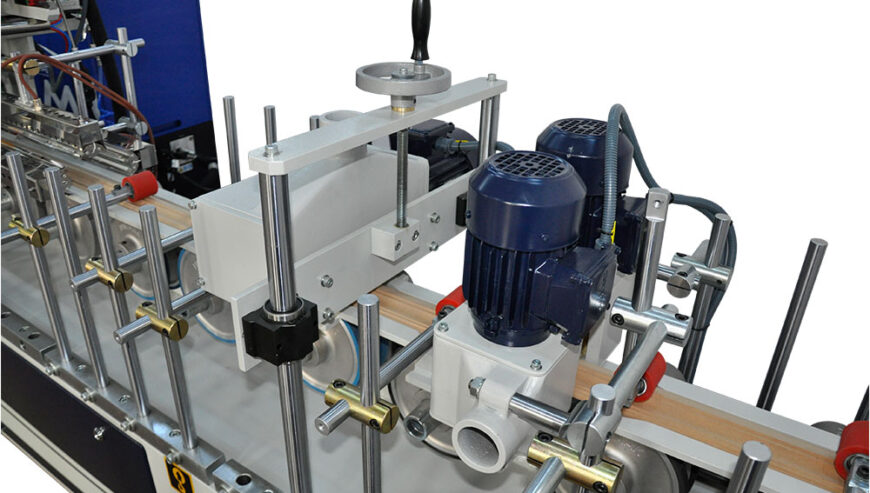 UNIMAK Profile Wrapping Machine with PUR, EVA / PO Hotmelt Melting System (VMM)